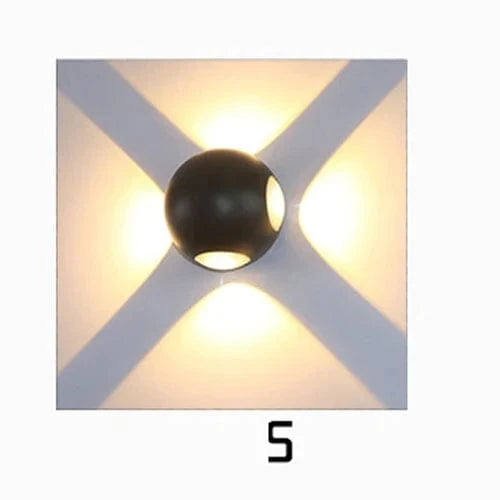 Applique murale extérieure LED moderne noir pour jardin | Marco Lucetti 5