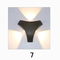 Applique murale extérieure LED moderne noir pour jardin | Marco Lucetti 7