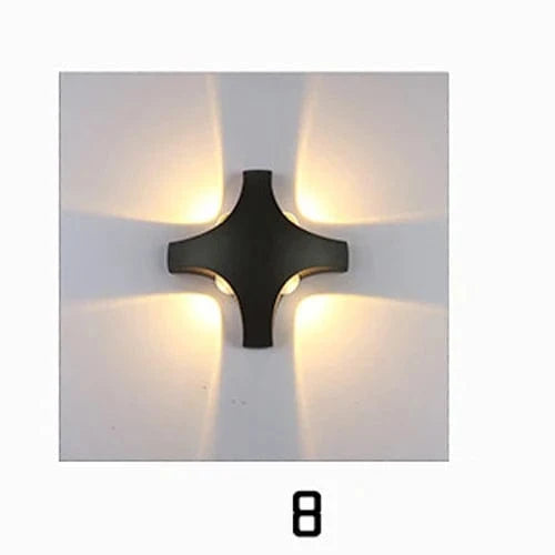 Applique murale extérieure LED moderne noir pour jardin | Marco Lucetti 8