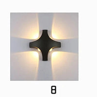 Applique murale extérieure LED moderne noir pour jardin | Marco Lucetti 8