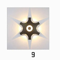 Applique murale extérieure LED moderne noir pour jardin | Marco Lucetti 9