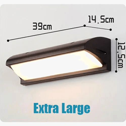 Applique murale extérieure LED XL étanche IP65 avec radar de mouvement | Marco Lucetti