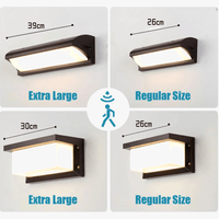 Applique murale extérieure LED XL étanche IP65 avec radar de mouvement | Marco Lucetti