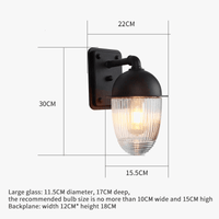 Applique murale extérieure moderne étanche pour porte d'entrée balcon maison jardin terrasse porche - Style américain | Marco Lucetti