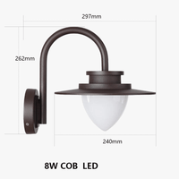 Applique murale extérieure pour lampe de terrasse  | Marco Lucetti COB 8W