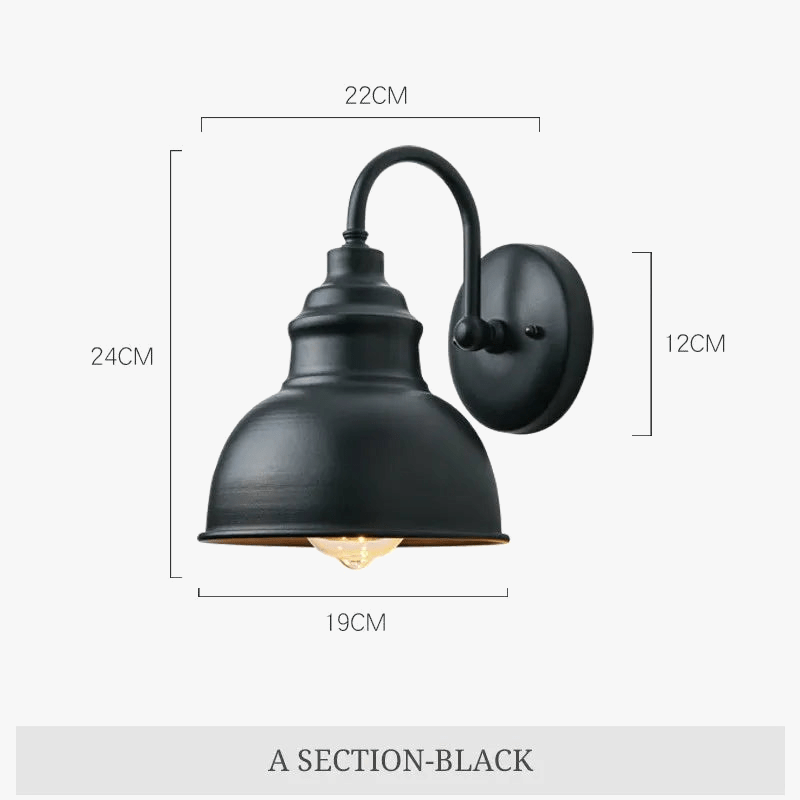 Applique murale extérieure rétro étanche pour jardin - Collection Vintage Glow | Marco Lucetti