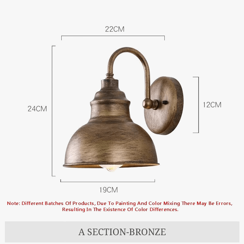 Applique murale extérieure rétro étanche pour jardin - Collection Vintage Glow | Marco Lucetti