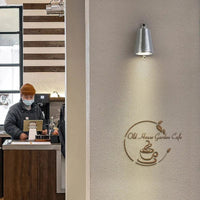 Applique murale extérieure rétro industrielle "Projector Logo Sign" | Marco Lucetti