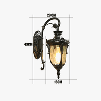 Applique murale extérieure Retro US Style Waterproof Garden Lights | Marco Lucetti
