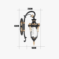 Applique murale extérieure Retro US Style Waterproof Garden Lights | Marco Lucetti