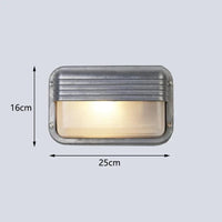 Applique murale extérieure Style Industriel Rétro en Aluminium | Marco Lucetti Blanc froid 6000K / H