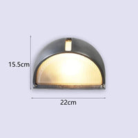 Applique murale extérieure Style Industriel Rétro en Aluminium | Marco Lucetti E27 sans ampoules / I