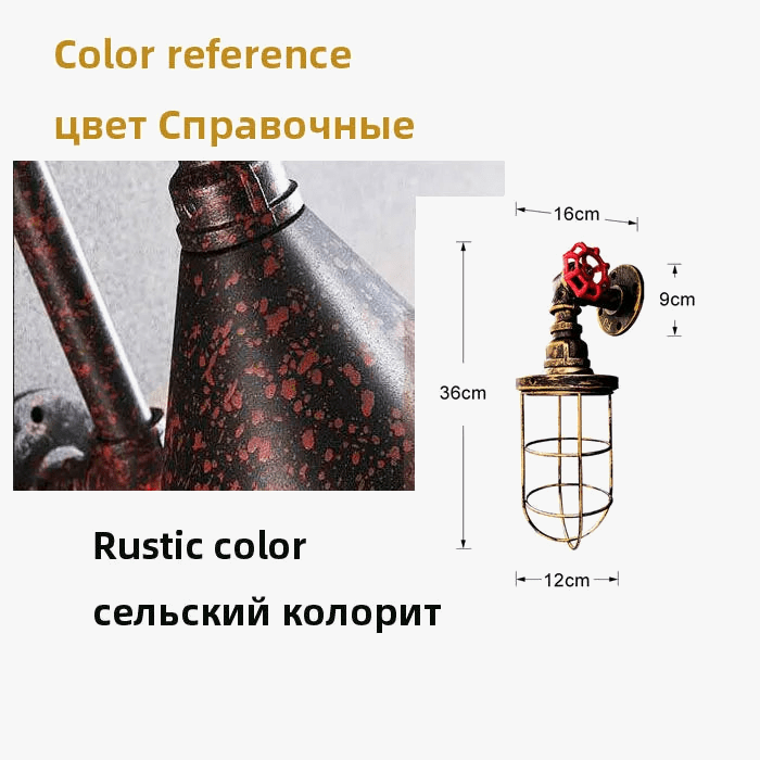 Applique Murale Fer Art Conduite d'Eau Loft Rétro - Style Industriel | Marco Lucetti