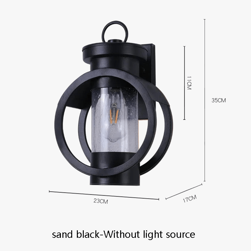 Applique murale fer forgé waterproof style américain | Marco Lucetti