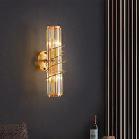 Applique murale FKL moderne en cristal pour salon de luxe | Marco Lucetti