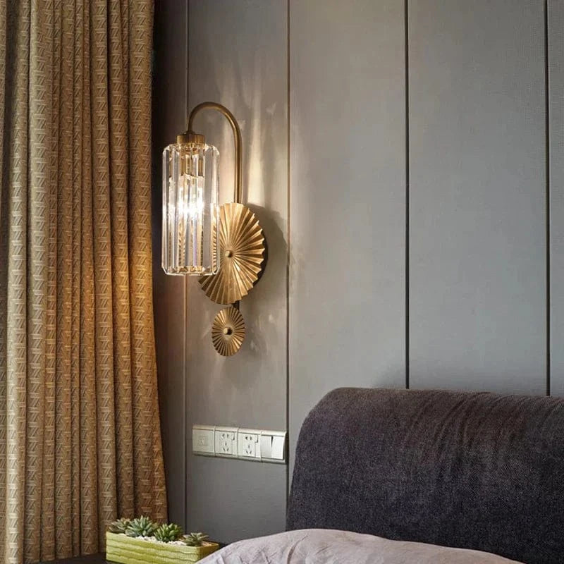 Applique murale FKL moderne en cristal pour salon de luxe | Marco Lucetti