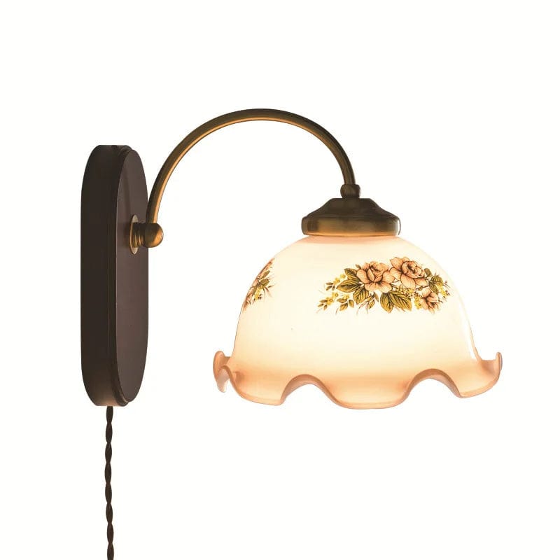 Applique murale fleur en verre pour salle de bain | Marco Lucetti