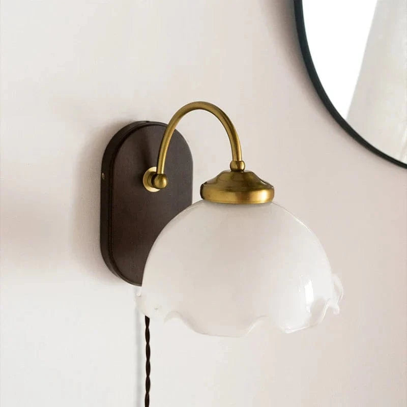 Applique murale fleur en verre pour salle de bain | Marco Lucetti