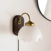 Applique murale fleur en verre pour salle de bain | Marco Lucetti