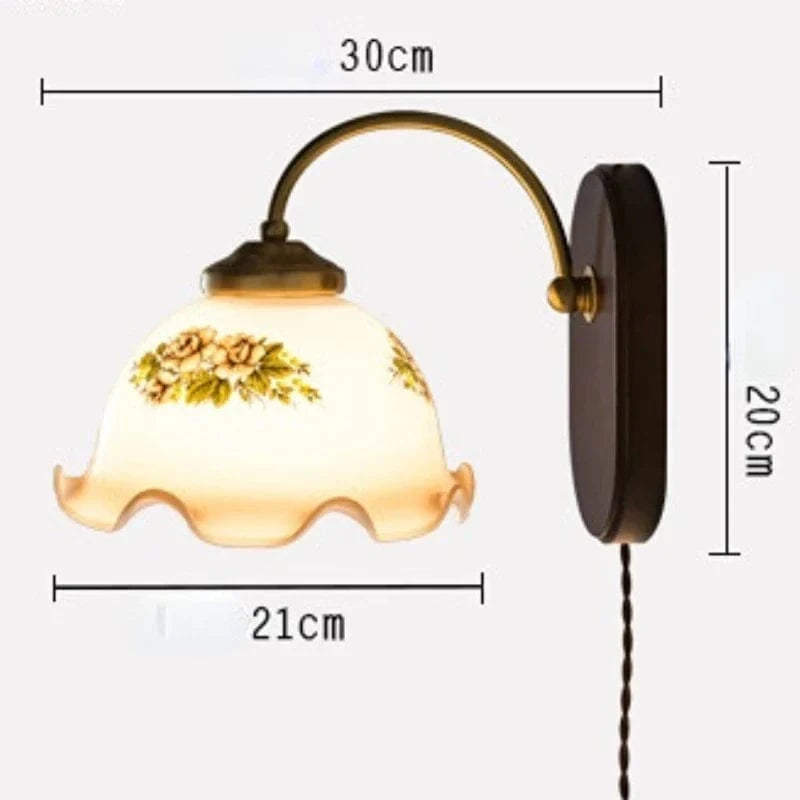 Applique murale fleur en verre pour salle de bain | Marco Lucetti C