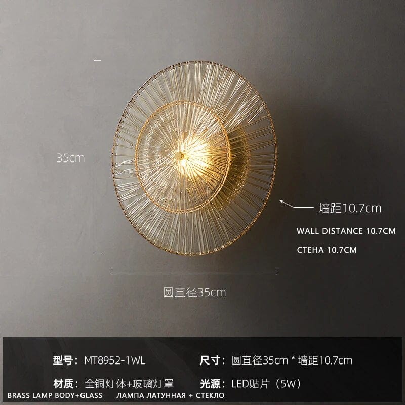 Applique murale Fleur Post-Moderne de Lausanne | Marco Lucetti D35 E10,7CM