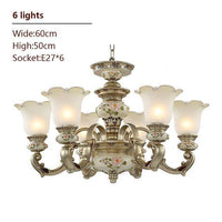 Applique murale florale en résine antique | Marco Lucetti 6 branches