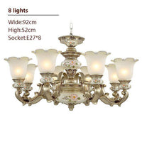 Applique murale florale en résine antique | Marco Lucetti 8 branches