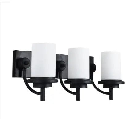 Applique murale "Fusion Américano-Chinoise" en fer forgé et verre dépoli modernes | Marco Lucetti