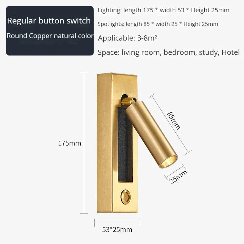 Applique Murale FutureTech avec Chargeur USB et Projecteur LED Rotatif | Marco Lucetti Je / Blanc chaud (2700-3500K)