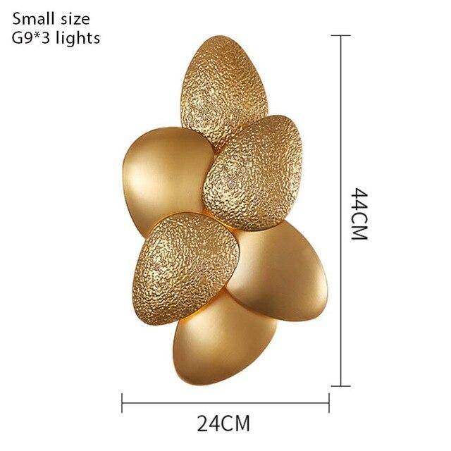 Applique murale Galets Dorés de Luxe | Marco Lucetti