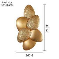 Applique murale Galets Dorés de Luxe | Marco Lucetti