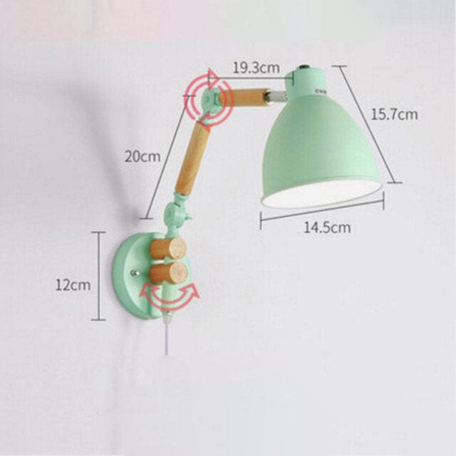 Applique murale Garenne en bois et métal - Style Moderne | Marco Lucetti F - Vert