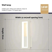 Applique murale géométrique bois scandinave | Marco Lucetti WL638B Blanc / Blanc froid