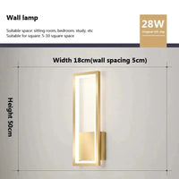 Applique murale géométrique bois scandinave | Marco Lucetti WL638B Or 1 / Blanc froid