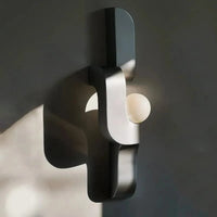 Applique Murale Géométrique Minimaliste Moderne pour Fond de TV - Style Haut de Gamme | Marco Lucetti Noir / Blanc chaud (2700-3500K)