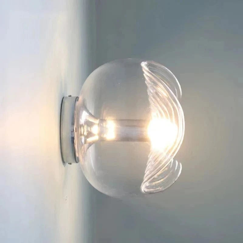Applique Murale GLALL en Métal Chromé avec Ampoule | Marco Lucetti