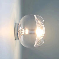 Applique Murale GLALL en Métal Chromé avec Ampoule | Marco Lucetti