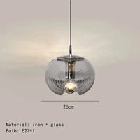 Applique Murale GLALL en Métal Chromé avec Ampoule | Marco Lucetti Verre B-Gris / Lumière blanche 5000K