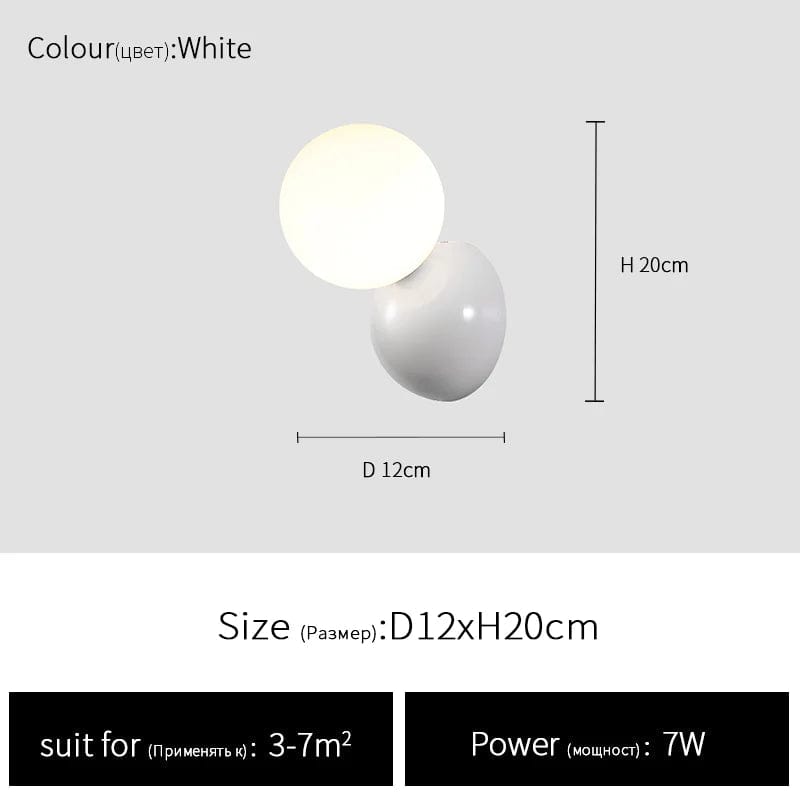 Applique murale Haricot Lait: Design Moderne pour Chambre à Coucher | Marco Lucetti