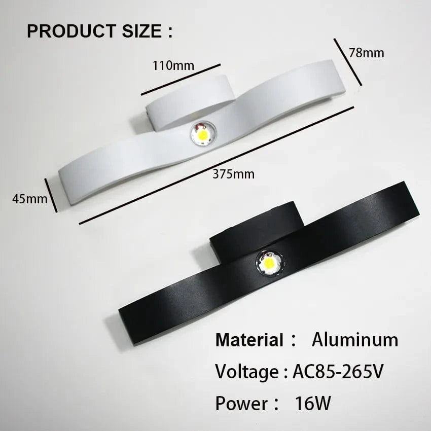 Applique Murale Haut-Bas LED Aluminium | Marco Lucetti