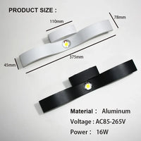 Applique Murale Haut-Bas LED Aluminium | Marco Lucetti