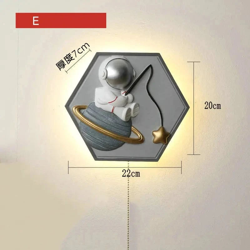 Applique murale HexaPrincess Astronaute | Marco Lucetti E / Lumière blanche chaude