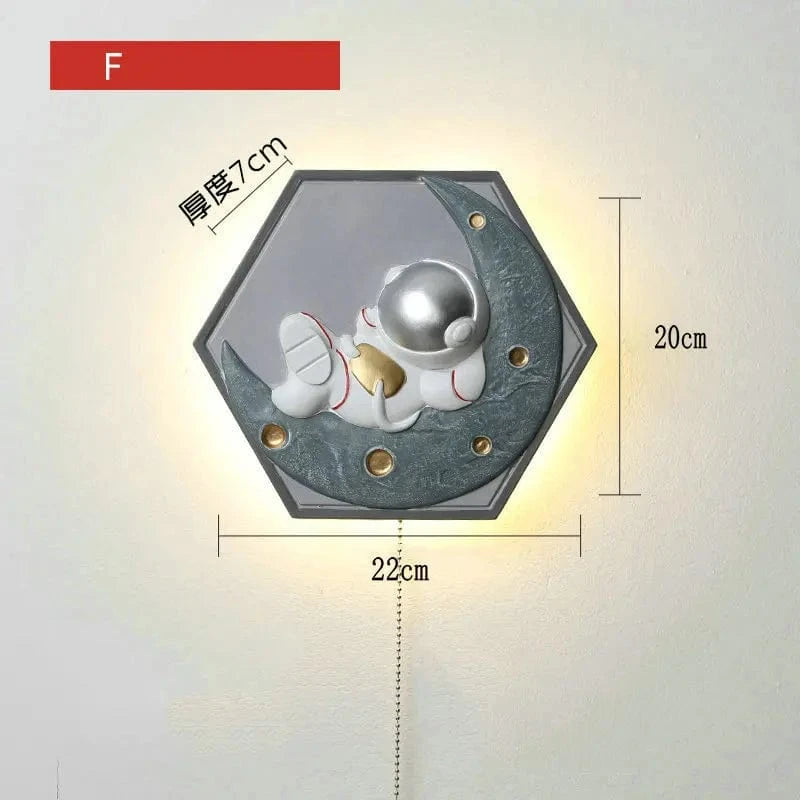 Applique murale HexaPrincess Astronaute | Marco Lucetti F / Lumière blanche chaude