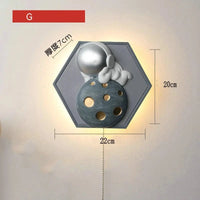 Applique murale HexaPrincess Astronaute | Marco Lucetti G / Lumière blanche chaude