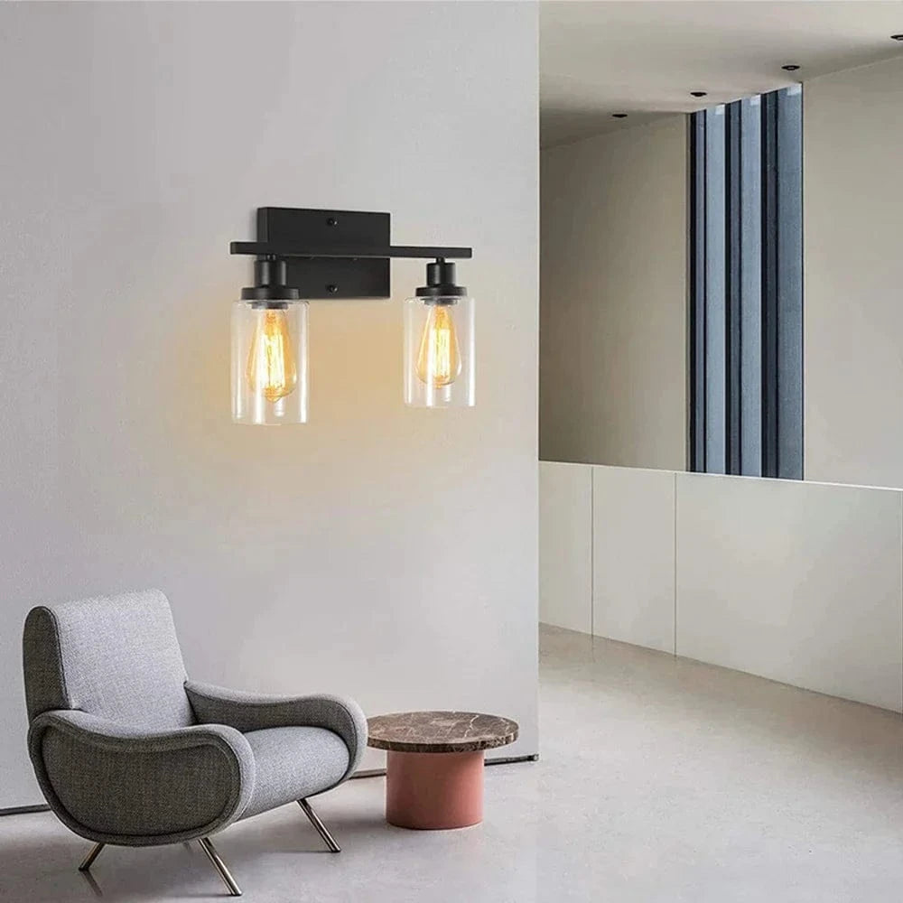 Applique murale industrielle américaine Vintage Style Loft "Edison Art" LED - Verre et fer | Marco Lucetti