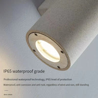 Applique murale industrielle en béton étanche avec double tête LED | Marco Lucetti