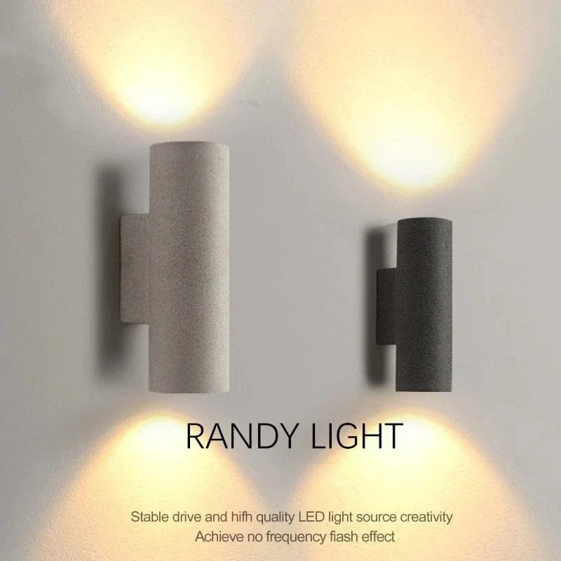 Applique murale industrielle en béton étanche avec double tête LED | Marco Lucetti