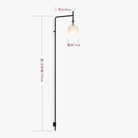 Applique murale industrielle minimaliste avec bras oscillant | Marco Lucetti