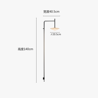 Applique murale industrielle minimaliste avec bras oscillant | Marco Lucetti