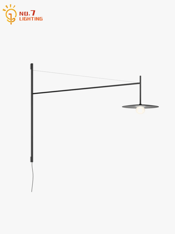 Applique murale industrielle minimaliste avec bras oscillant | Marco Lucetti